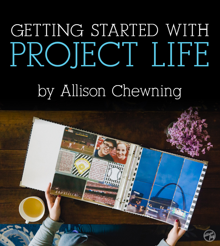 Getting started with a simple scrapbooking method.  A "How To" article by Allison Chewning at The Photographer Within.